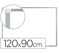 Pizarra blanca magnética Q-Connect con marco de aluminio 1200X900 mm