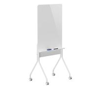 Pizarra borrable en seco móvil - MACLEAN - ER-305 - 1190x790 mm - cara simple - con estante