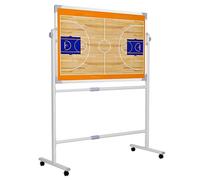 Pizarra Borrable para Entrenadores de Baloncesto, Pizarra Magnética Grande Alineaciones y Estrategias de Fútbol, con Soporte y Ruedas Universales, la Planificación Estrategias(Basketball)