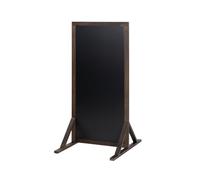 Pizarra Caballete Doble Cara Impermeable Lugano 51x108 cm | Pizarra Exterior de Suelo para Hostelería, Restaurantes, Terrazas y Comercios | Soporte Publicitario Escrita con Tiza