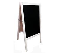 PIZARRA CABALLETE NEGRA en MADERA DE PINO NATURAL. EL COLOR DE LA PIZARRA ES PINO, NO ESTÁ PINTADA EN BLANCO. 120x60cm Válido para rotulador de tiza líquida y tiza convencional. 2 CARAS