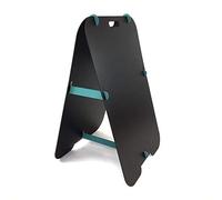 Pizarra caballete. Pizarra negra doble cara para tizas y rotuladores efecto tiza. 80x50 cm. Ideal para bar, restaurante, hostelería, infantil, habitación niños, decoración, publicitaria.TURQUESA