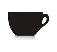 Pizarra como taza con tiza pie de aluminio Incluido