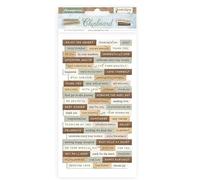 Pizarra con chipboard cm 15 x 30 - Create Happiness Secret Diary multicolor