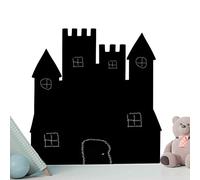 Pizarra con forma de Castillo. Pizarra decorativa pared rígida grosor 3 mm para escritura con tizas y con rotuladores de tiza liquida, ideal para decoración en habitación de niños. 90 x 90 cm