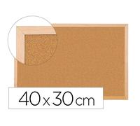 Pizarra Corcho Q-Connect 40X30 Cm Marco De Madera