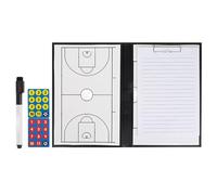 Pizarra de Baloncesto, Pizarra Blanca para Entrenadores de Baloncesto, con Rotulador Tinta al Agua, Piezas Ajedrez Magnéticas y 30 Hojas Papel A4(Basketball)
