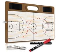 Pizarra de borrado en seco de baloncesto para entrenadores de 15 x 10.5 pulgadas, equipo de pizarra blanca de doble cara, incluye 2 marcadores de pizarra blanca para los accesorios de baloncesto, el