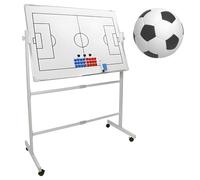 Pizarra de borrado en seco de doble cara para entrenamiento de baloncesto, fútbol, pizarra blanca magnética con 2 marcadores y borrador para estrategia de juego y entrenamiento