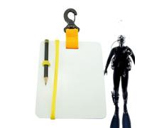 Pizarra de buceo para escritura subacuática - Pizarra para escribir bajo el agua, tableta para buceadores | Clip giratorio impermeable, pizarra para escribir a lápiz para una comunicación clara,