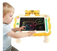 Pizarra de dibujo LCD | Pizarra de pintura para niños | Materiales de arte portátiles para niños, pizarra LCD regrabable con soporte para ejercicios de escritura a mano