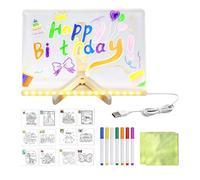 Pizarra De Dibujo LED Infantil Pizarra Acrílica para Mensajes con 7 | Set de Dibujo y Escritura para Niños Hogar Oficina Escuela Universidad Cumpleaños Navidad Fiesta Añ