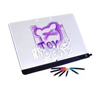 Pizarra De Dibujo LED Para Niños | Utensilios de Dibujo Borrables,Tablero de Borrado en con Luz | Para Niños Preescolares Guarderías Aulas Hogar Oficina Escuela Sala de Juegos Actividad