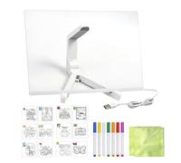 Pizarra de Dibujo LED Pizarra Acrílica para Mensajes con 7 Rotuladores y 6 | Set de Dibujo y Escritura para Niños Hogar Oficina Escuela Universidad Cumpleaños Navidad Fiesta Año