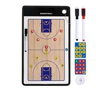 Pizarra de entrenamiento de baloncesto de 23 cm, pizarra de borrado en , planificador de estrategia de campo de juego completo, libro de juegos ligero para PC, tabla de ejercicios de doble cara