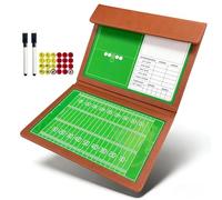 Pizarra de Entrenamiento de Rugby, Pizarra Blanca para Entrenadores, con Rotulador a Base de Agua y Piezas de Ajedrez Magnéticas, Diseño Plegable, para Competición