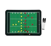 Pizarra de Entrenamiento de Rugby, Pizarra para Alineaciones de Rugby. Incluye Bolsa de Almacenamiento, Marcadores para Pizarra Blanca y Piezas de Ajedrez Magnéticas para Entrenamiento