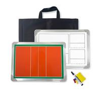 Pizarra de Entrenamiento de Voleibol Magnética de Doble Cara, Kit de Pizarra Táctica de Voleibol for Entrenadores con Imanes, Bolígrafo, Borrador y Bolsa