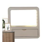 Pizarra de escritorio regrabable para niños y adultos, con soporte para bolígrafos, luz nocturna y decoración de escritorio para habitación infantil, salón y estudio en casa