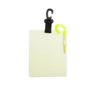 Pizarra de escritura de buceo, luminosa, portátil, con lápiz y clip, bloc de notas subacuático, para esnórquel submarino, cueva, lago, exploración, entrenamiento, buceadores, principiantes