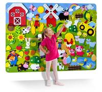 Pizarra de Fieltro para Niños 3 a 5 Años - Pizarra Infantil 1 a 2