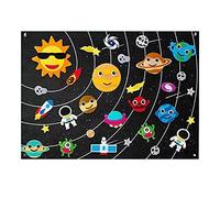 Pizarra de fieltro para pared, pizarra de fieltro educativa duradera, pizarra de juego interactiva educativa, kit de juego de historias con 33 piezas de fieltro, pizarra educativa temprana