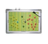 Pizarra de Fútbol para Entrenadores, Tablero de Entrenamiento de Fútbol Magnético, con Piezas de Ajedrez Magnéticas y Marcadores, Uso por Ambos Lados, para Planificación de Partidos(Soccer)