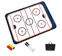 Pizarra de Hockey Sobre Hielo para Entrenadores, Borrado en Seco Doble Cara Pizarra Táctica, con Marcador y Bolsa de Almacenamiento, Uso a Doble Cara, Adecuada para el Entrenamiento Diario