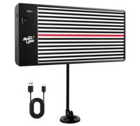 Pizarra de líneas de abolladuras con luz, para reparación de abolladuras sin pintura, placa de reparación de abolladuras, herramientas PDR, batería USB, luz reflectante para coche, camping (39 x 20,5