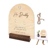 Pizarra de madera para el embarazo, para el marido, anuncio de Hola papá, tablero de madera para bebé, para papá para ser nuevo, lindo anuncio de bebé, tablero de revelación de papá, anuncio de bebé,