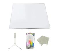 Pizarra de mensajes de acrílico con forma de jabalí con soporte ajustable para escribir y escribir con notas LED, acrílico en seco, letras de mensaje regrabables