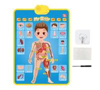 Pizarra de pared con alfabeto electrónico, póster educativo interactivo, póster de aprendizaje musical para niños | Herramienta de voz para niños pequeños de 3, 4 y 5 años