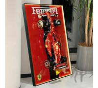 Pizarra de pared con luz LED para Lego 42207 Technic Ferrari SF-24 F1, 80 x 50 cm, para soporte de pared de coche Lego 42207 (sin modelo)