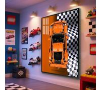 Pizarra de pared para Lego 42056 Porsche 911 GT3 RS Car, 80 x 50 cm, para soporte de pared de coche Lego 42056 (sin modelo) (C)