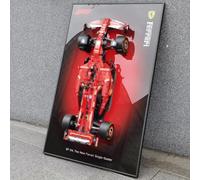 Pizarra de pared para Lego Technic Ferrari SF-24 F1 coche de carreras 42207 - Gancho de pared para coche Lego Ferrari F1, 80 x 50 cm, decoración para adultos (modelo no incluido)