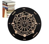 Pizarra de péndulo para radiestesia - Pizarra de mensajes espirituales de madera, tablilla metafísica de madera con letras | Decoración espiritual para principiantes, familia y prácticas espirituales,
