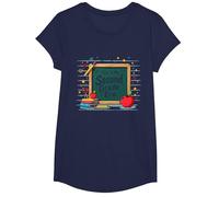 Pizarra de Suministros Escolares This is My Second Grade Era Camiseta, Niñas, Azul Marino, Pequeña