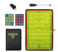 Pizarra de Táctica Fútbol Magnética, Plegable Tabla Futbol Entrenador, Carpeta Táctica de Entrenamiento,Coachboard de Entrenamiento de Fútbo con Piezas de Marcador, Pluma, Borrador