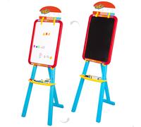 Pizarra doble cara magnética con caballete ajustable y accesorios COLORBABY Good Idea!