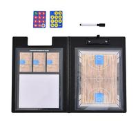 Pizarra Doble Cara para Baloncesto, Tablero Táctico de Hockey sobre Hielo, con Marcadores y Piezas de Ajedrez Magnéticas, Disponible a Doble Cara, para Competición(Basketball)