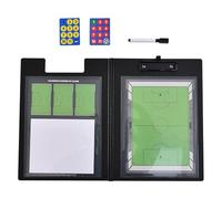 Pizarra Doble Cara para Baloncesto, Tablero Táctico de Hockey sobre Hielo, con Marcadores y Piezas de Ajedrez Magnéticas, Disponible a Doble Cara, para Competición(Soccer)