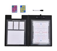 Pizarra Doble Cara para Baloncesto, Tablero Táctico de Hockey sobre Hielo, con Marcadores y Piezas de Ajedrez Magnéticas, Disponible a Doble Cara, para Competición(Ice Hockey)