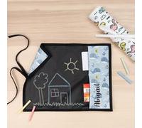 Pizarra enrollable personalizada de tela | 43 x 32 cm | Incluye tizas | Apto para Lavadora | Idea regalo para niños