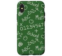 Pizarra Escolar 123 y patrón de Profesores ABC Carcasa para iPhone X/XS