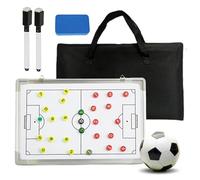 Pizarra Futbol Entrenador,43CM Pizarra Magnetica Futbol Con Rotulador,Tablero De Tácticas De Fútbol Para Tácticas Y Ajustes De Juego,Entrenadores Y Bolsa De Almacenamiento