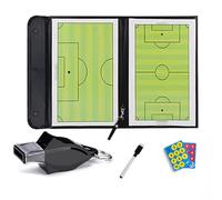 Pizarra Futbol Entrenador, Carpeta Tactica Baloncesto, Accesorios Completos, Diseño Plegable, Ideal para Planificación Táctica o Entrenamiento(Football)