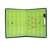 Pizarra Futbol Entrenador, Magneticas Carpeta Táctica de Fútbol, con Marcadores y Piezas de Ajedrez Magnéticas, Diseño Plegable Práctico