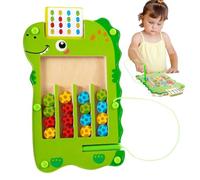 Pizarra Laberinto Magnética, Juego de Juegos de Emparejamiento Puzzle de Madera, Juguete de 8.27x5.71 Pulgadas con Juego Sensorial, Actividades de Aprendizaje de Madera Durable, Juguete para Niños con