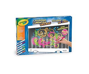Pizarra LED Deluxe | Tablero de dibujo con 3 efectos de luz, pizarra mágica borrable para pintar, escribir y dibujar, juguetes a partir de 6 años