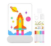 Pizarra LED para Dibujar | Juguetes de Panel de Borrado con Luz 3D y 4 Colores - Tableta de Escritura de Notas Acrílica Brillante,Para Hogar Escuela Viajes Y Juego En Casa De Niños Y Adolescentes